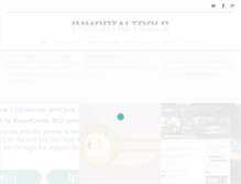 Tablet Screenshot of immortaltools.com